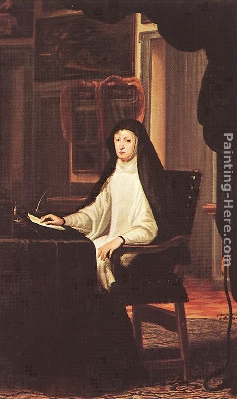 Juan Carreno De Miranda Queen Mary Anne of Austria as a Widow